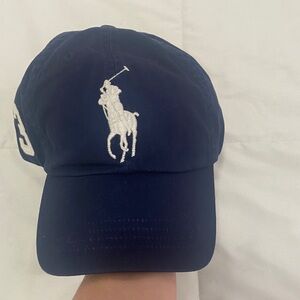 Polo Ralph Lauren Big Pony Core Replen Adjustable #3 Baseball Golf Hat Navy